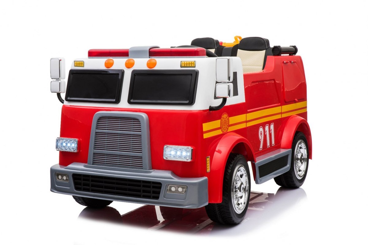 Masinuta Electrica Pompieri 2 Locuri Rosu 911