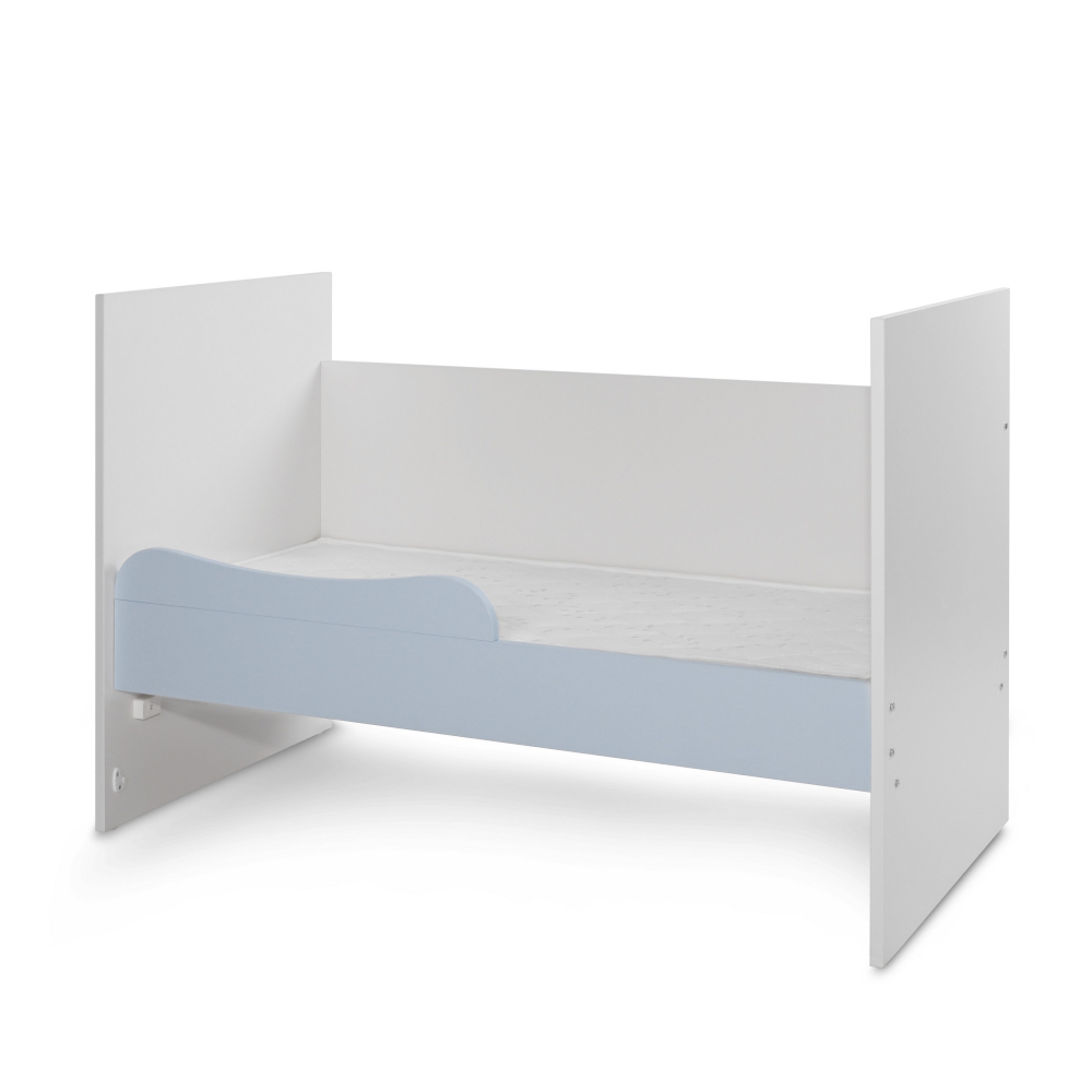 Patut Modular Lorelli, 5 Configuratii, Multi White Baby Blue - imagine 5