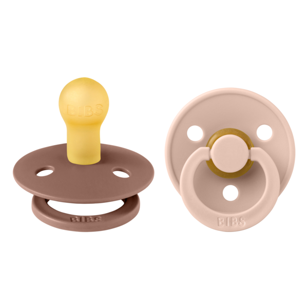 Set 2 Suzete Bibs Colour, Latex, Tetină Rotundă, 0+ - imagine 4