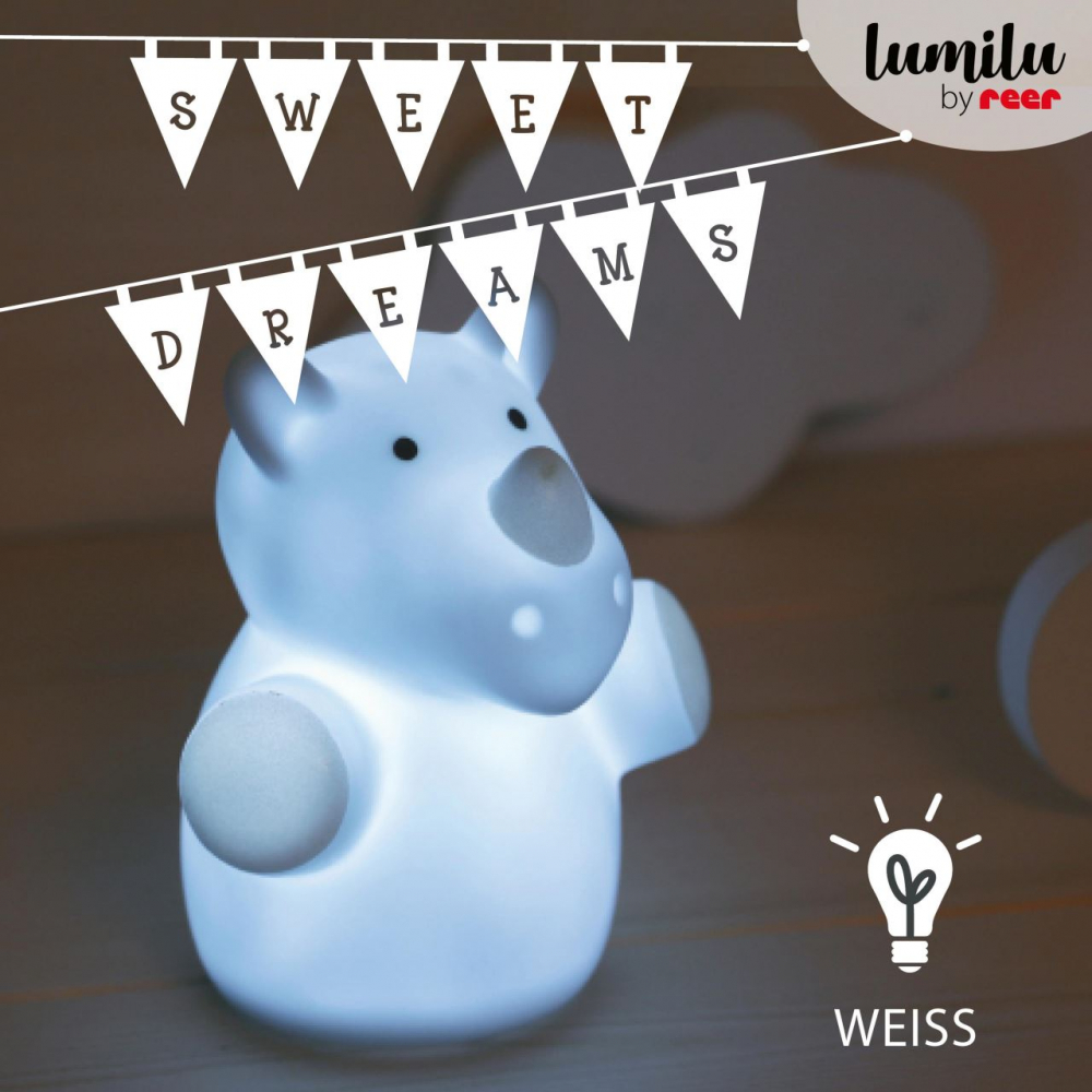 Lampa veghe LED Reer Mini Zoo Rinicher Albastru - imagine 2