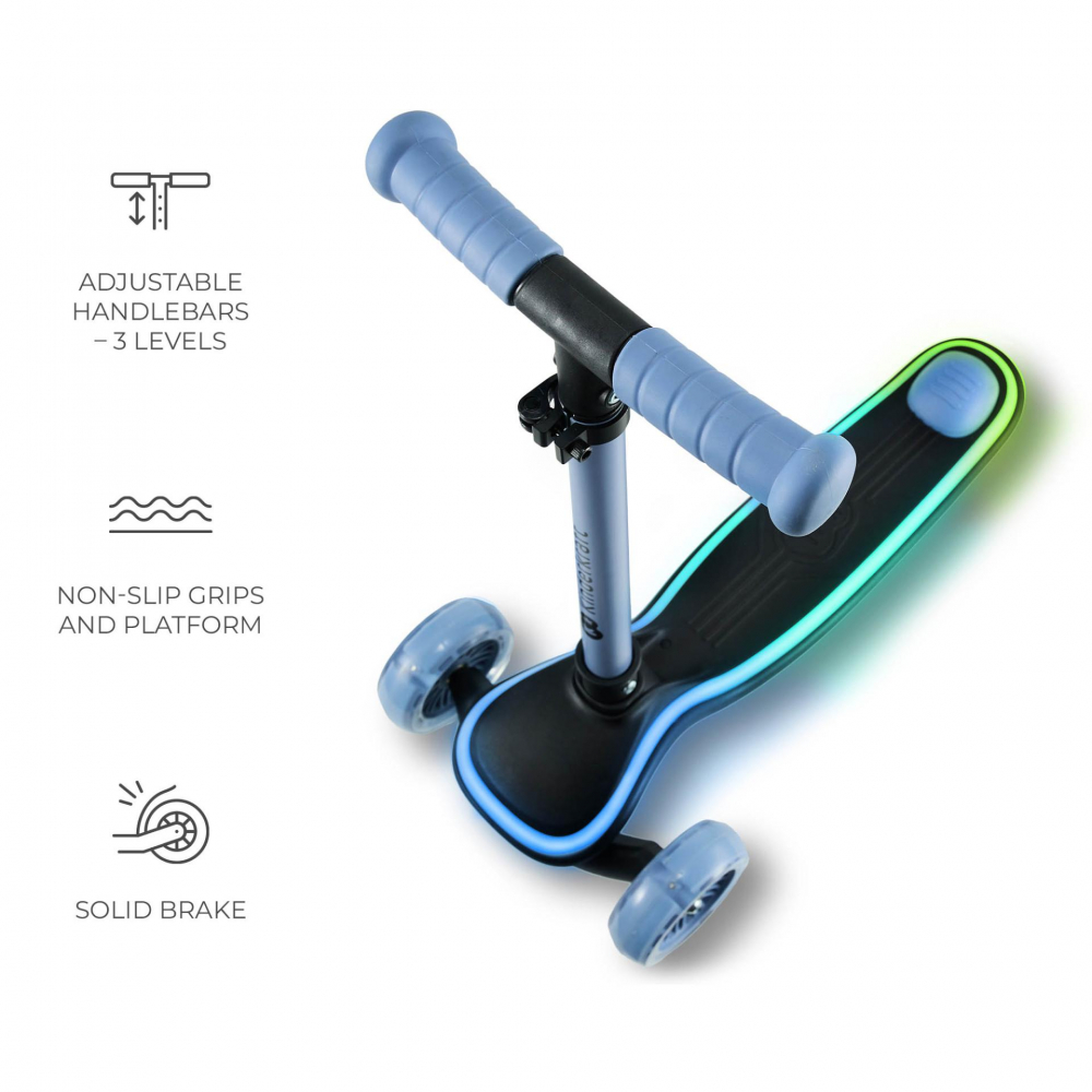 Trotineta Kinderkraft Raket LED Pliabilă - imagine 6