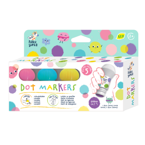 Carioci Lavabile Dot Markers Pastel Haku Yoka