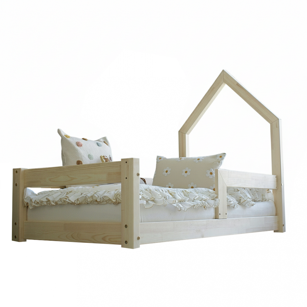Pat Montessori Little Amy | Casuta din Lemn Natural - imagine 3