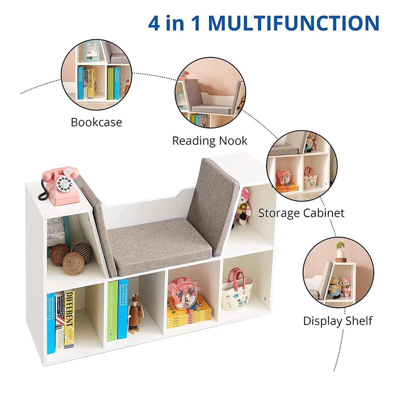 Bancută Ginger Home cu 6 compartimente, depozitare - imagine 2