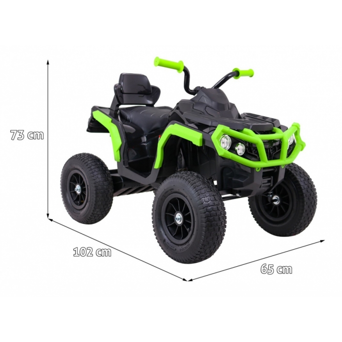 ATV Electric Copii Ramiz 90W Negru-Verde - imagine 6