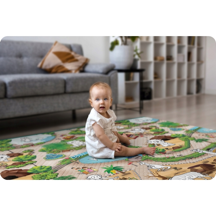 Saltea Joacă XXL Ricokids Zoo 200x120 - imagine 4