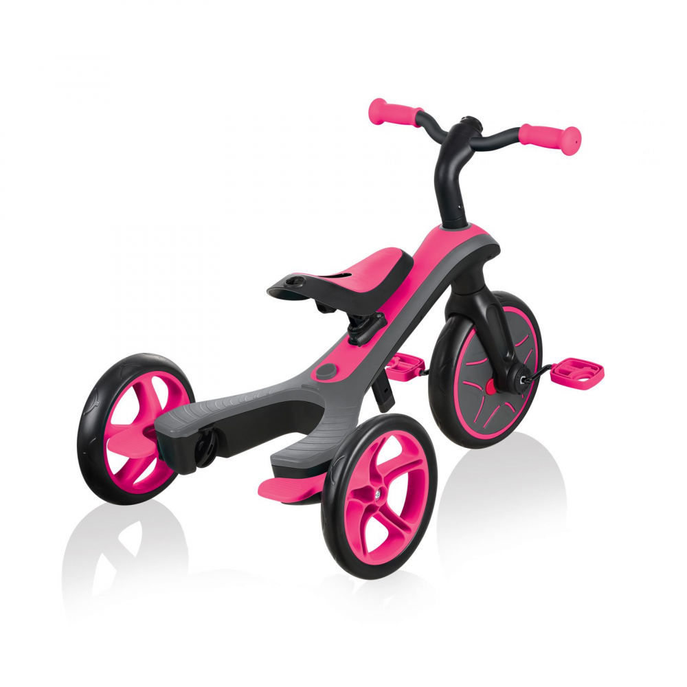 Tricicleta Globber Explorer 4 in 1 Roz, Control Parental - imagine 9