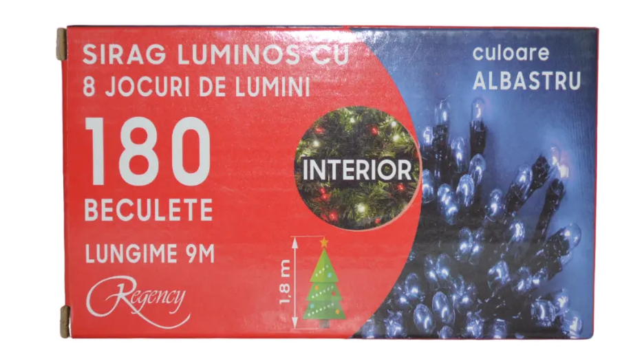 Regency Sirag Luminos Albastru 8 Jocuri 180LED