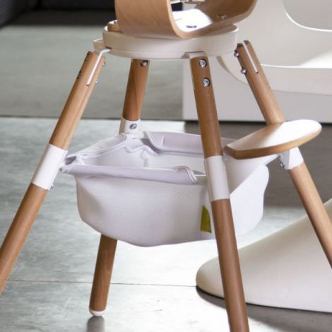 Cos Accesorii Childhome Evolu Alb - Organizare Scaun Masa - imagine 4