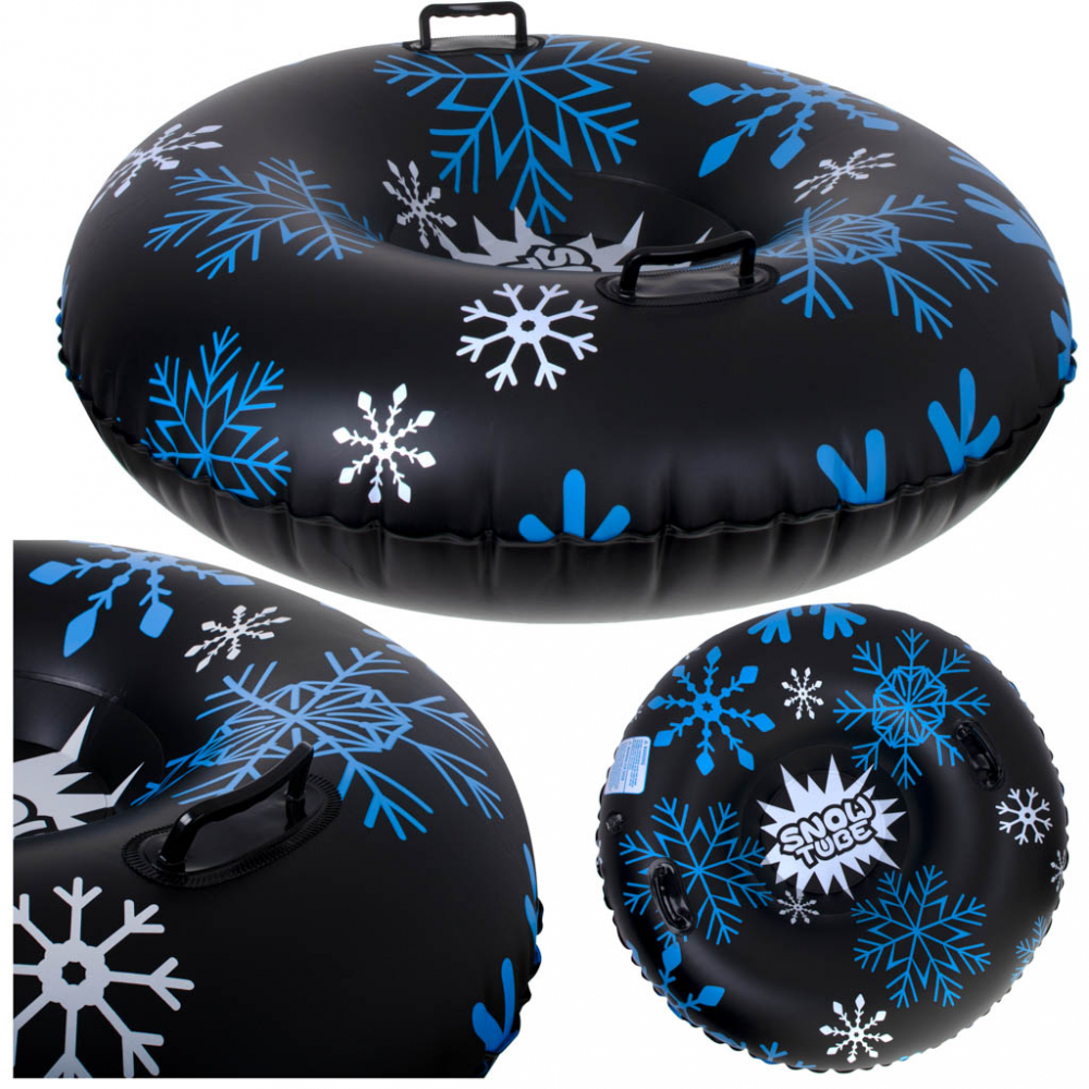 Sanie Gonflabilă Ikonka 95cm Black Snowflake