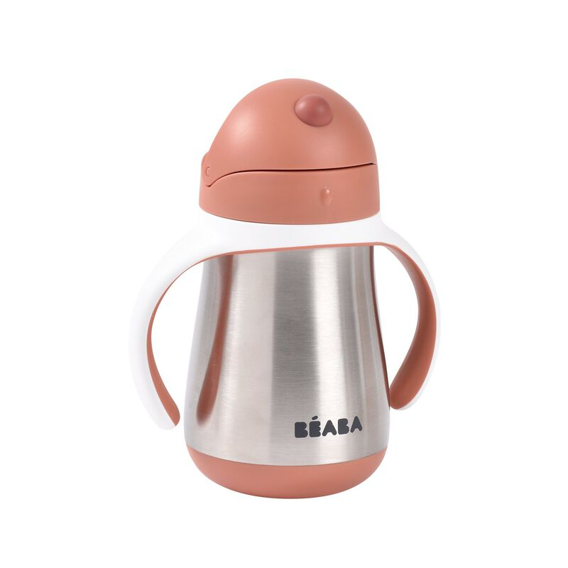 Cana Beaba cu Pai Inox 250ml - Terracotta