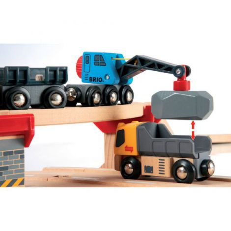 Set Şină Tren Încărcare Brio, 32 Piese - imagine 3