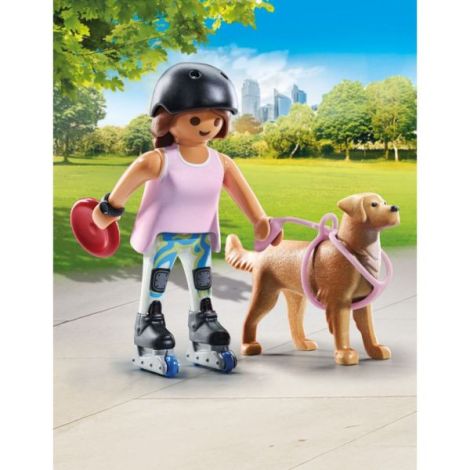 Playmobil Patinatoare cu Caine Retriever - imagine 5