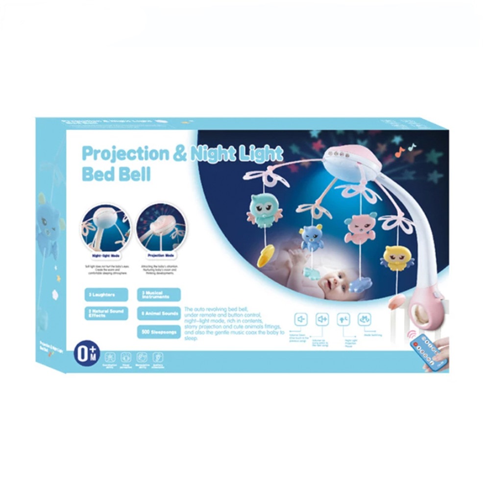 Carusel Muzical Malplay Pink cu Proiecții și Telecomandă - imagine 2