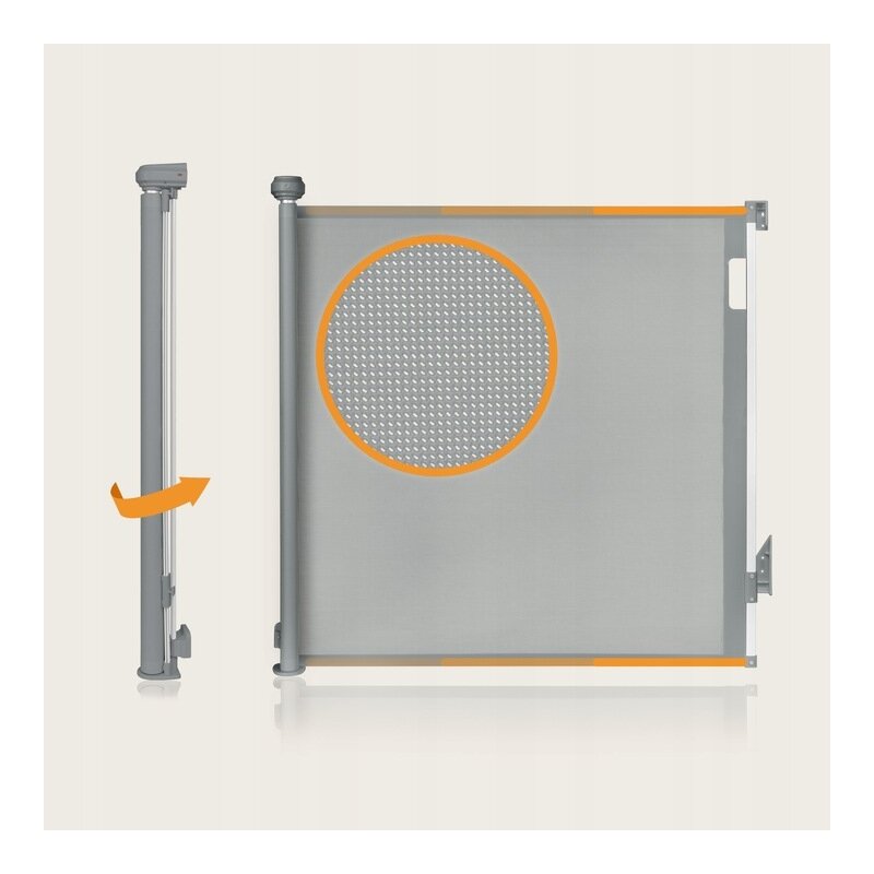Poarta Siguranta Lionelo Thea Gri, 80x140 cm - imagine 10